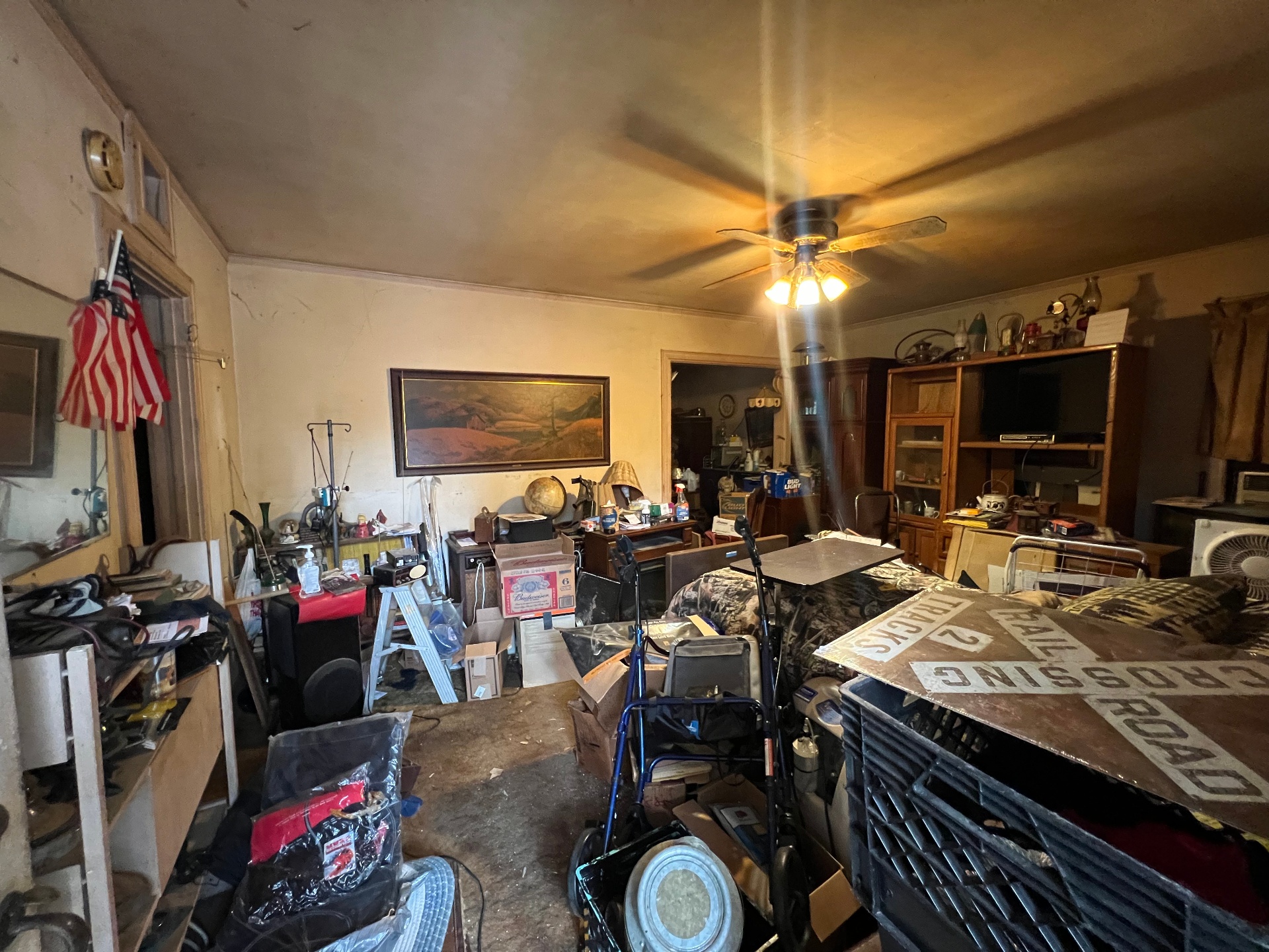 Interior before — Living room — as-found